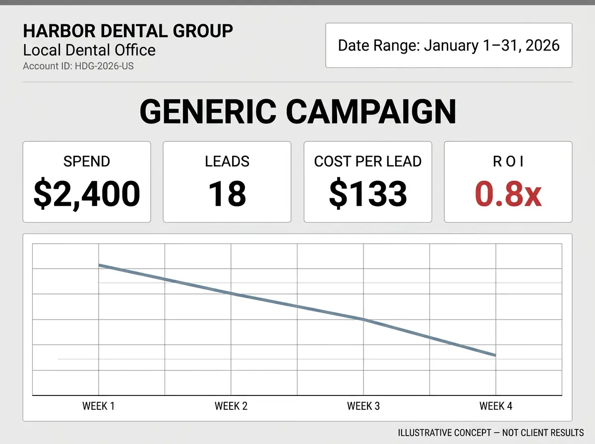 Sample Campaign — Ads — Before